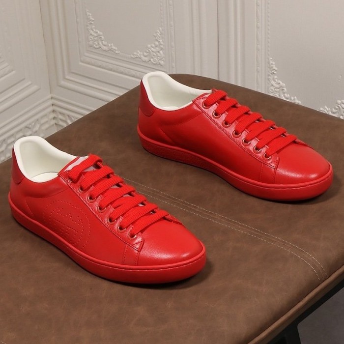 G*u*i ace sneaker with interlocking g ‎599147 red