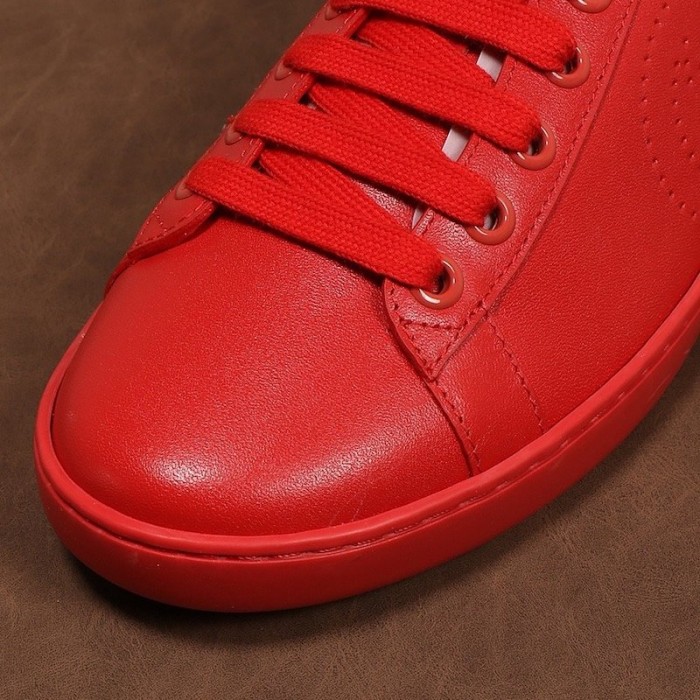 G*u*i ace sneaker with interlocking g 599147 red