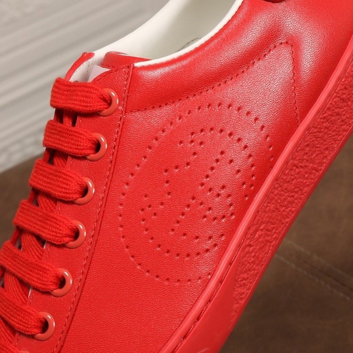 G*u*i ace sneaker with interlocking g 599147 red