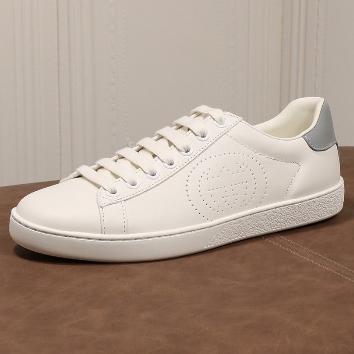 G*u*i ace sneaker with interlocking g 599147 white / grey