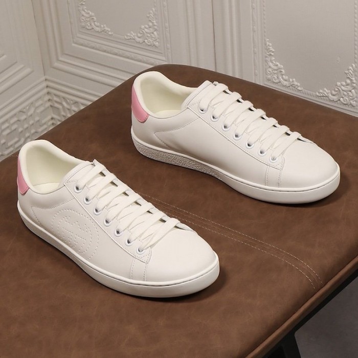 G*u*i ace sneaker with interlocking g ‎599147 white / pink