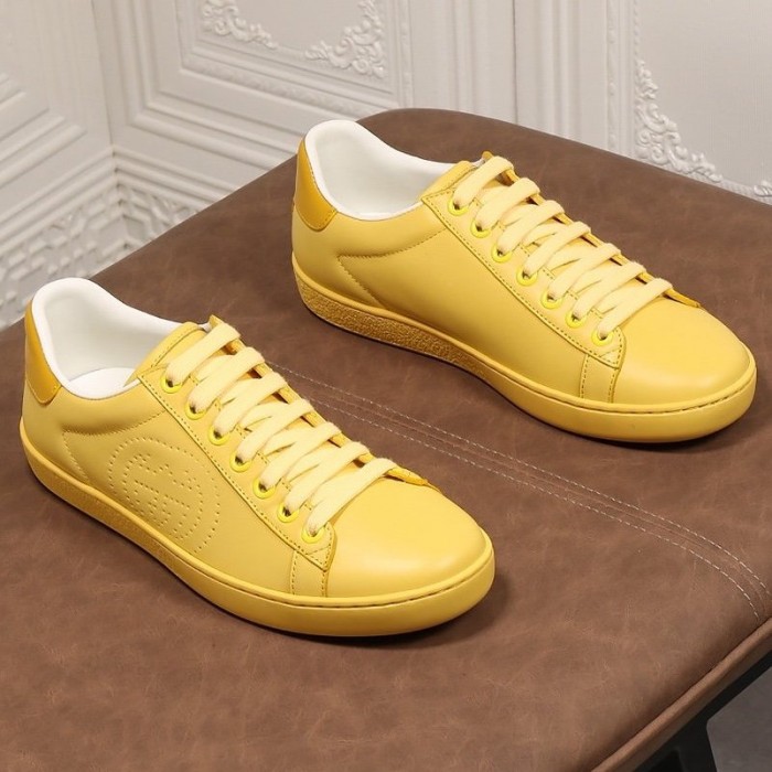 G*u*i ace sneaker with interlocking g ‎599147 yellow
