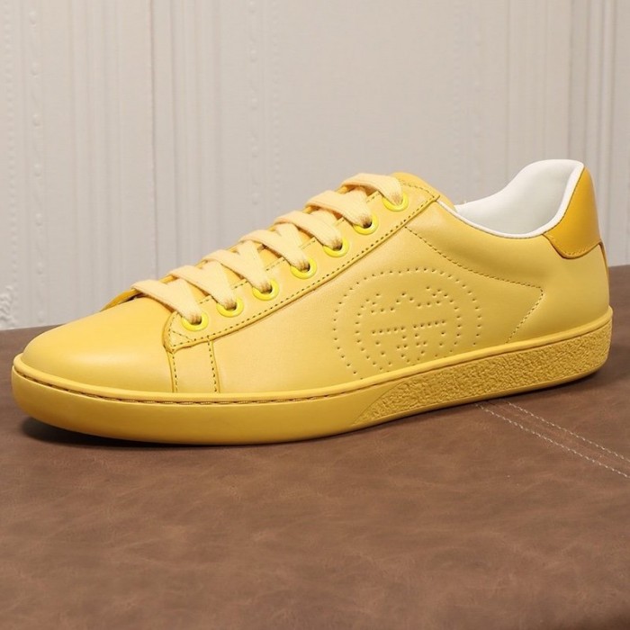 G*u*i ace sneaker with interlocking g 599147 yellow