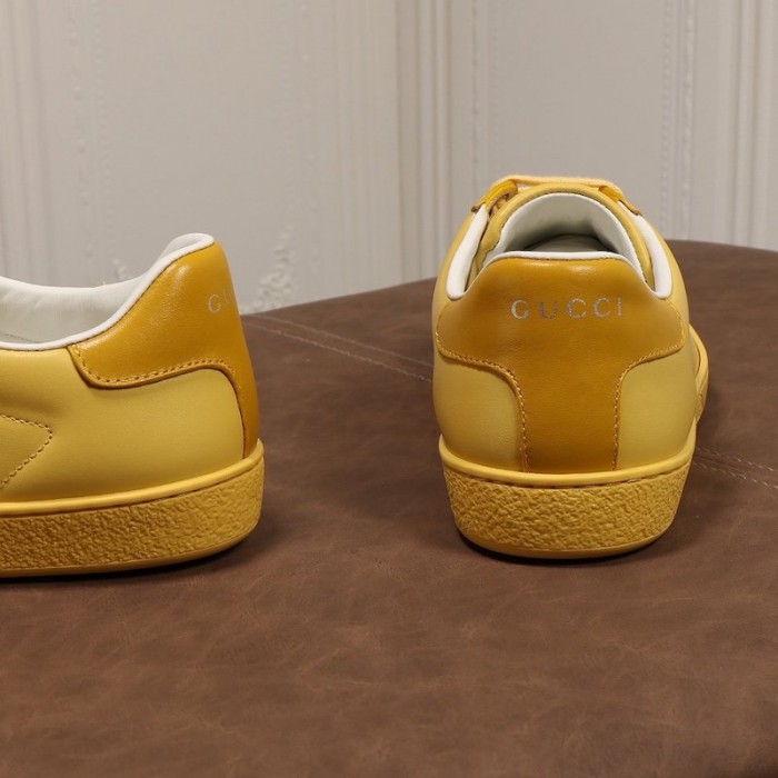 G*u*i ace sneaker with interlocking g 599147 yellow