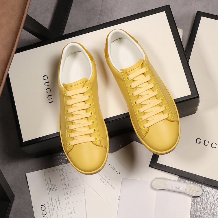 G*u*i ace sneaker with interlocking g 599147 yellow