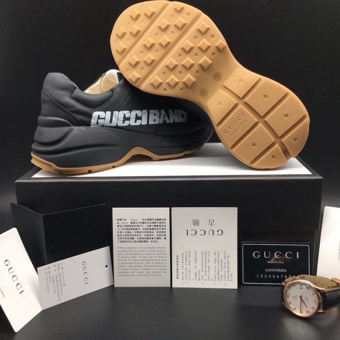 G*u*i rhyton G*u*i band sneaker black