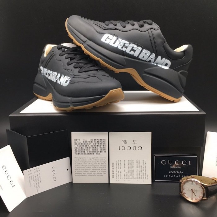 G*u*i rhyton G*u*i band sneaker black
