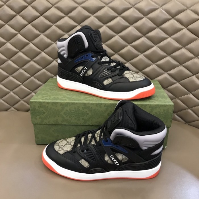G*u*i basket high top sneaker black