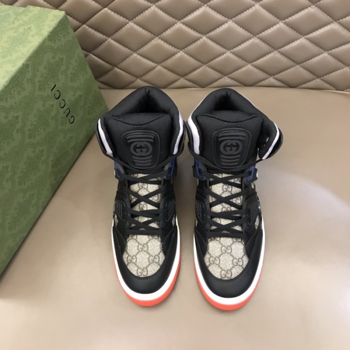 G*u*i basket high top sneaker black