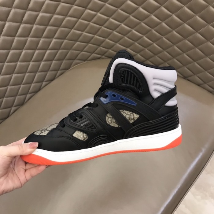 G*u*i basket high top sneaker black