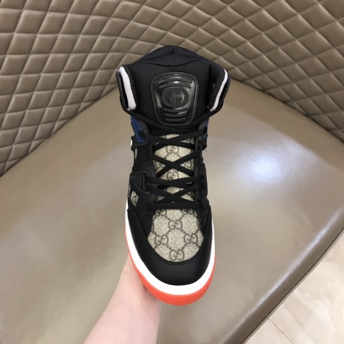 G*u*i basket high top sneaker black
