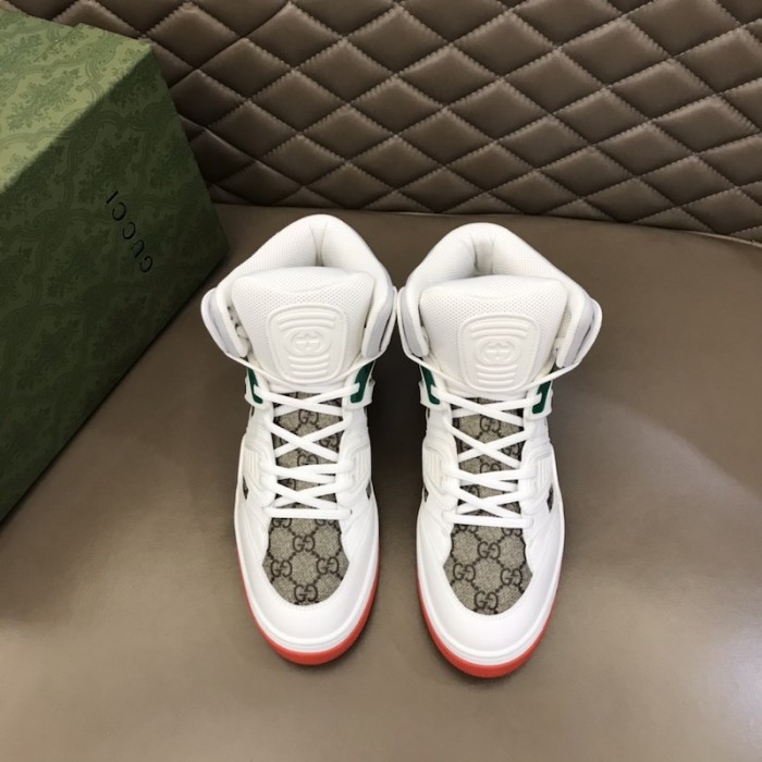 G*u*i basket high top sneaker white