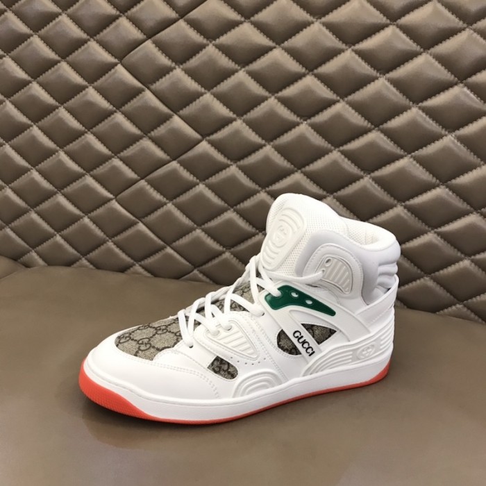 G*u*i basket high top sneaker white