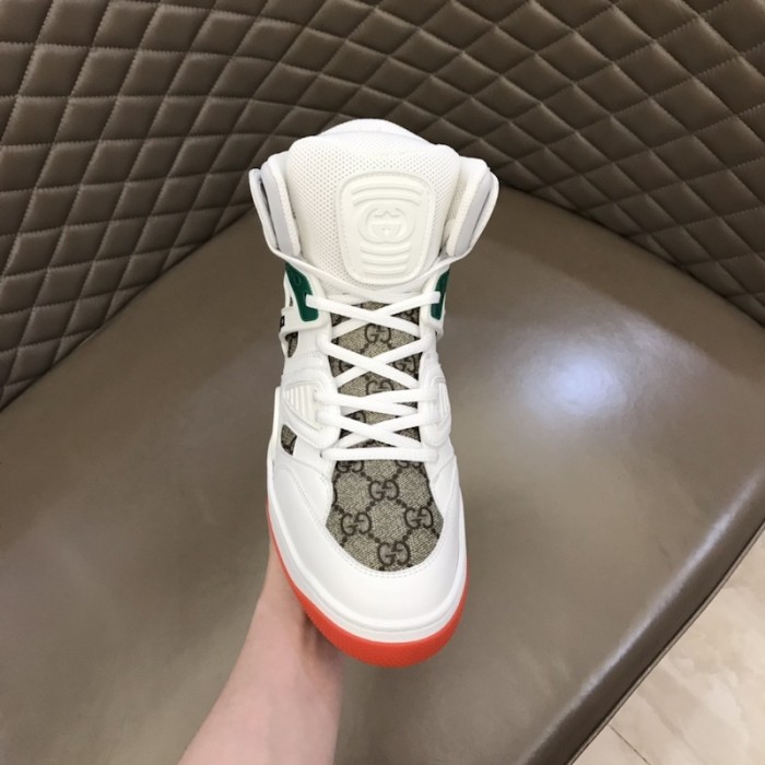 G*u*i basket high top sneaker white