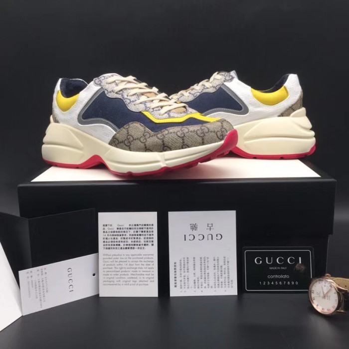 G*u*i gg rhyton sneaker beige