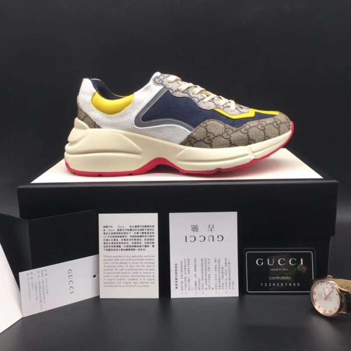 G*u*i gg rhyton sneaker beige