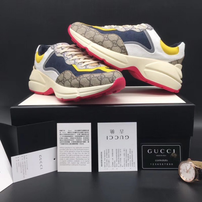 G*u*i gg rhyton sneaker beige