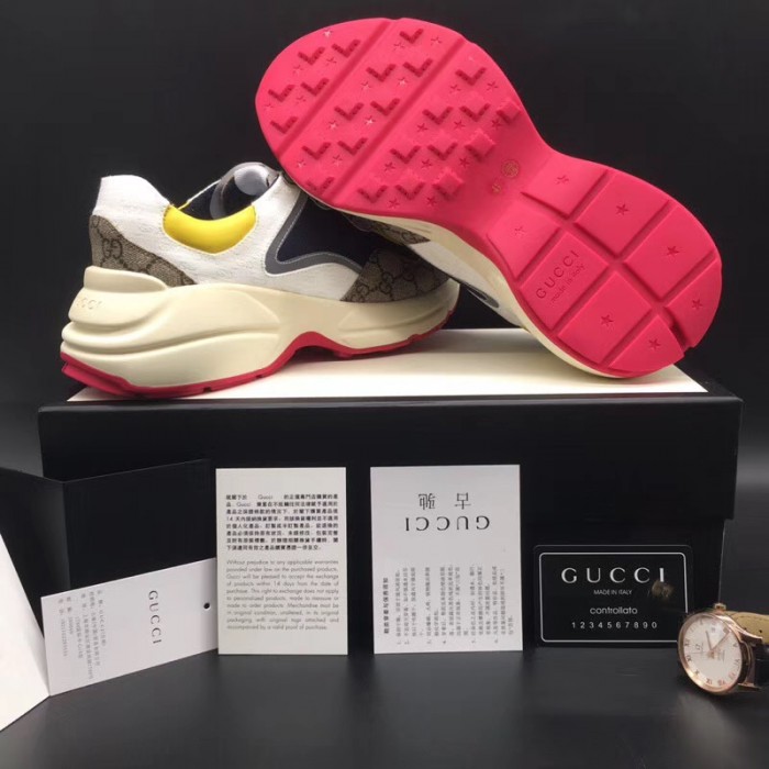 G*u*i gg rhyton sneaker beige