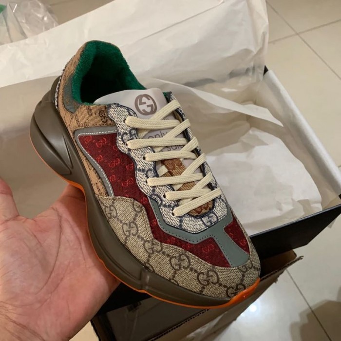 G*u*i gg rhyton sneaker brown