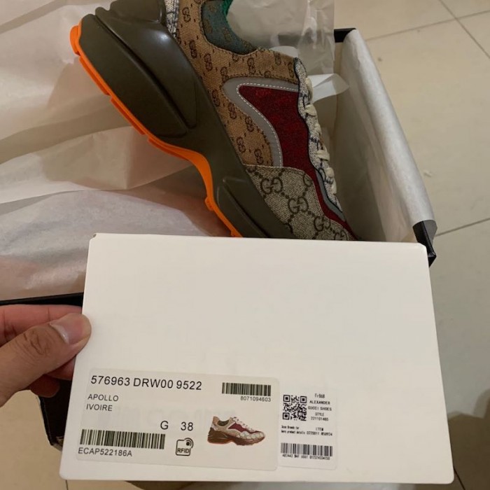 G*u*i gg rhyton sneaker brown