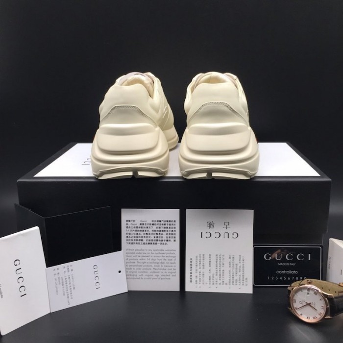 G*u*i rhyton G*u*i logo leather sneaker