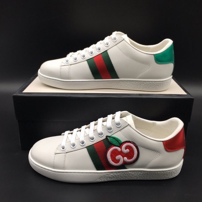 G*u*i men''s ace sneaker with gg apple