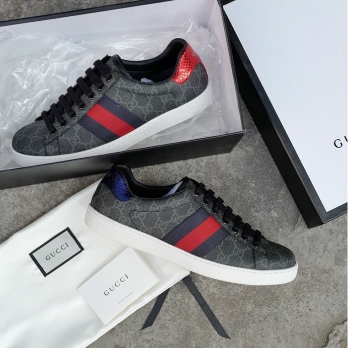 g*u*i men''s ace gg Sup*e sneaker black