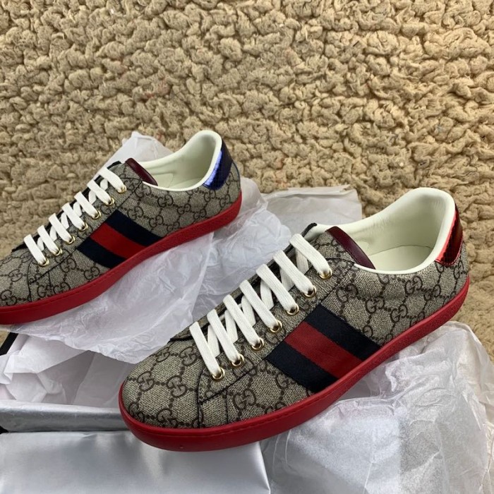 g*u*i ace gg Sup*e sneaker red