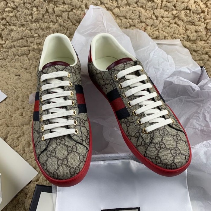 g*u*i ace gg Sup*e sneaker red