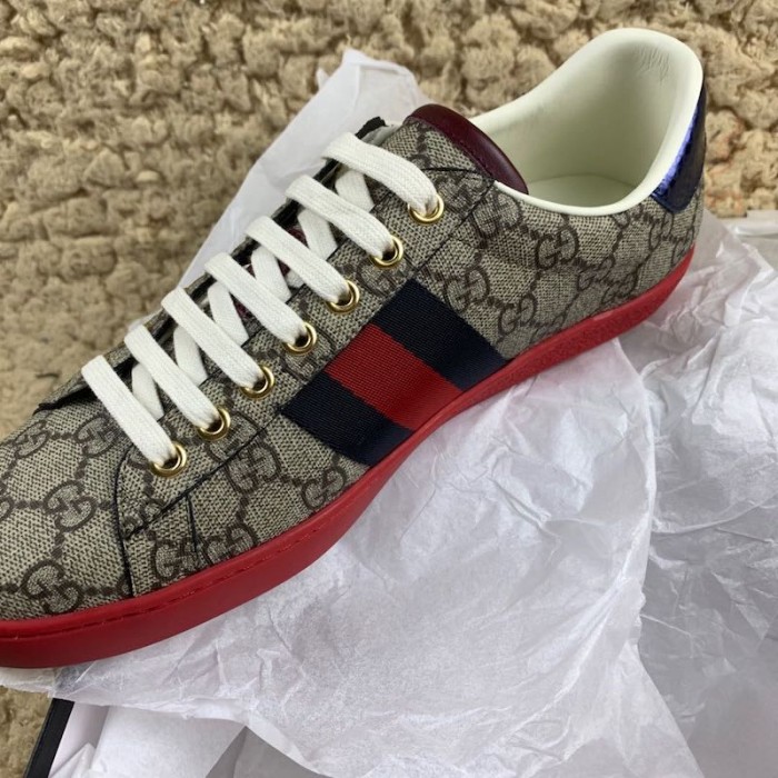 g*u*i ace gg Sup*e sneaker red