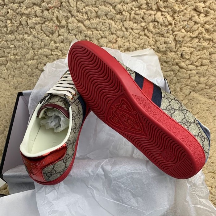 g*u*i ace gg Sup*e sneaker red