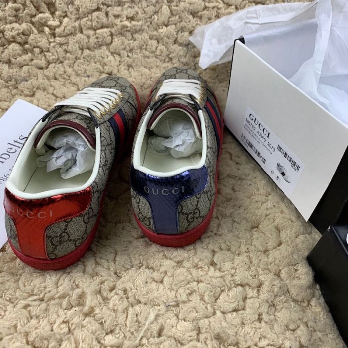 g*u*i ace gg Sup*e sneaker red