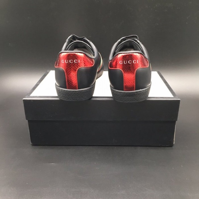 G*u*i ace leather sneaker black