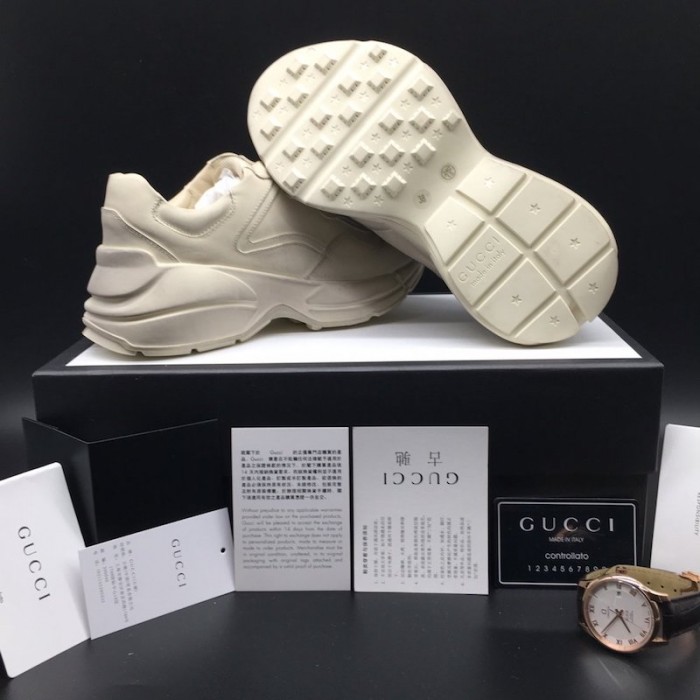 G*u*i rhyton leather sneaker