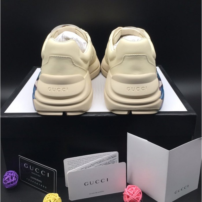 G*u*i rhyton leather sneaker with wave