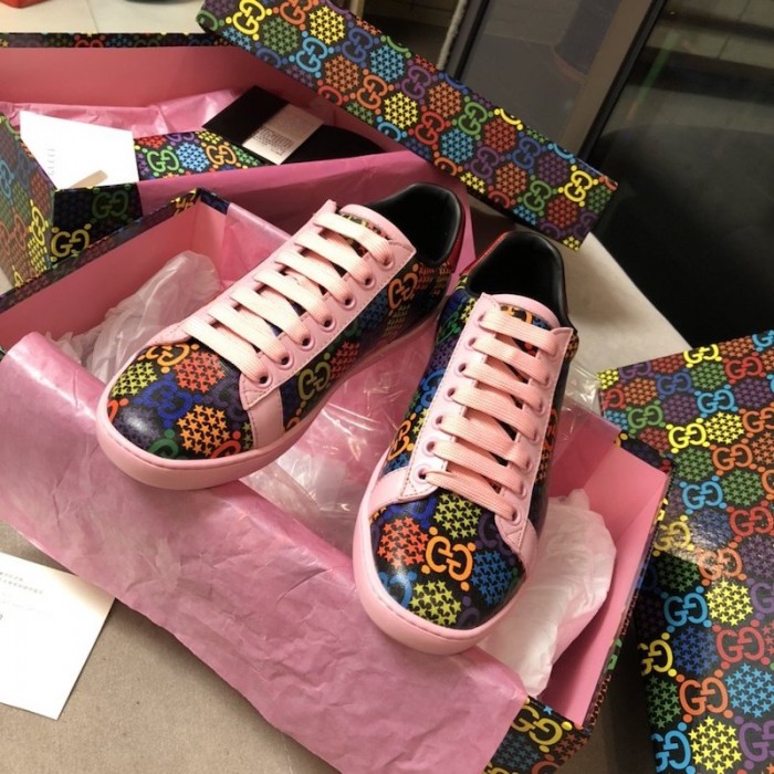 G*u*i gg psychedelic ace sneaker pink