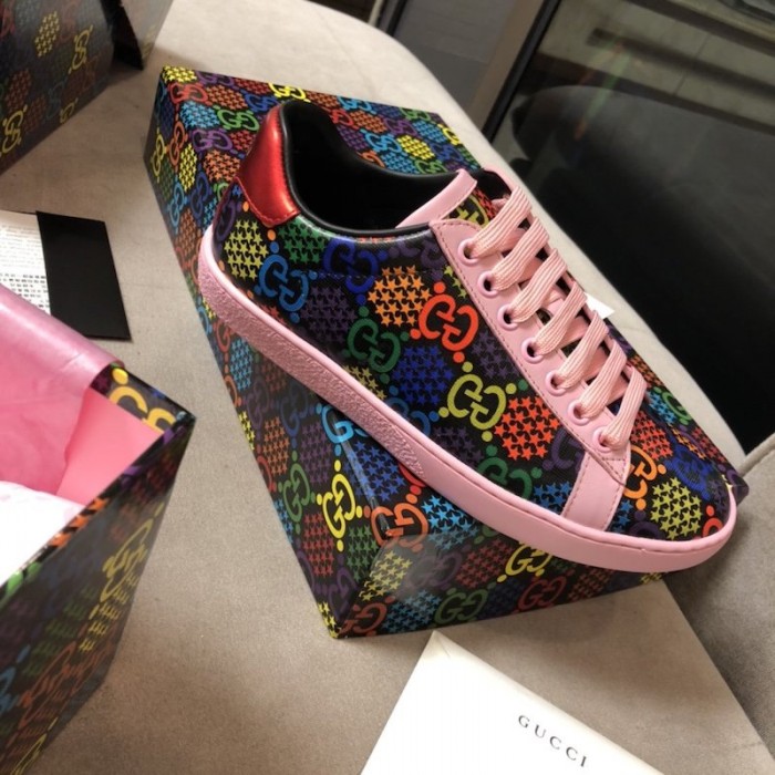 G*u*i gg psychedelic ace sneaker pink