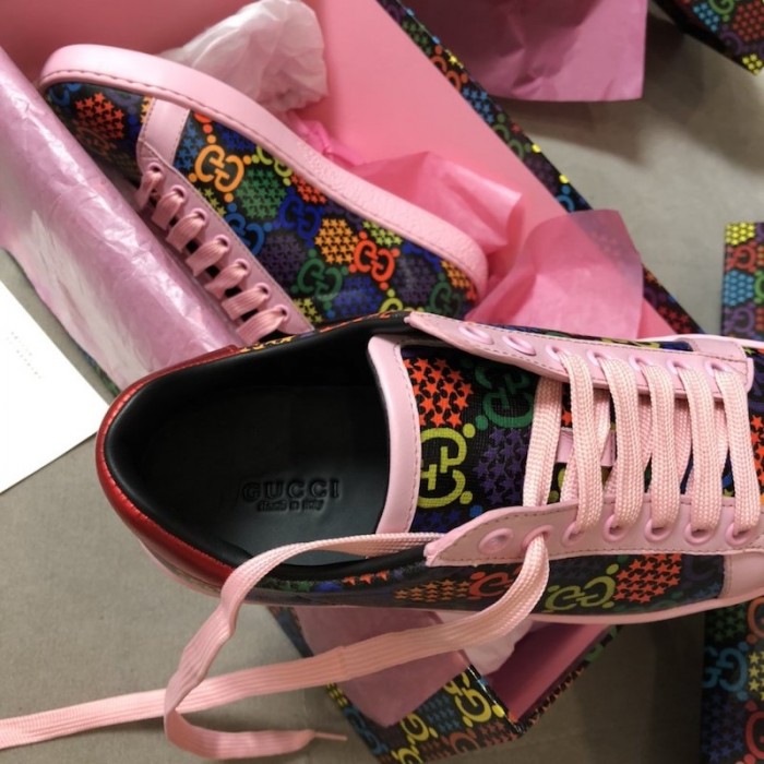 G*u*i gg psychedelic ace sneaker pink