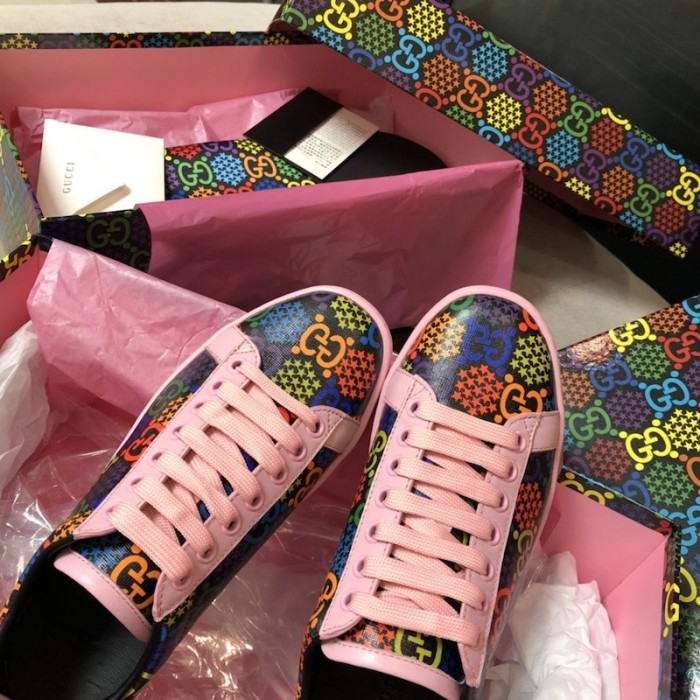 G*u*i gg psychedelic ace sneaker pink