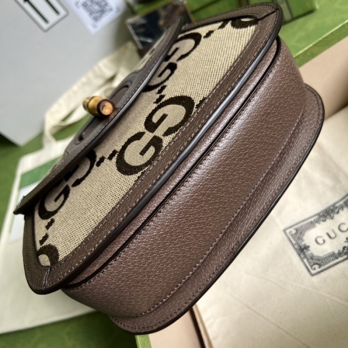 G*u*i small jumbo gg bag with bamboo 675797