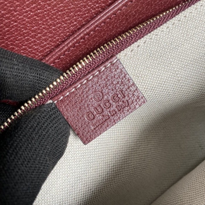 G*u*i horsebit 1955 small bag burgundy gg canvas