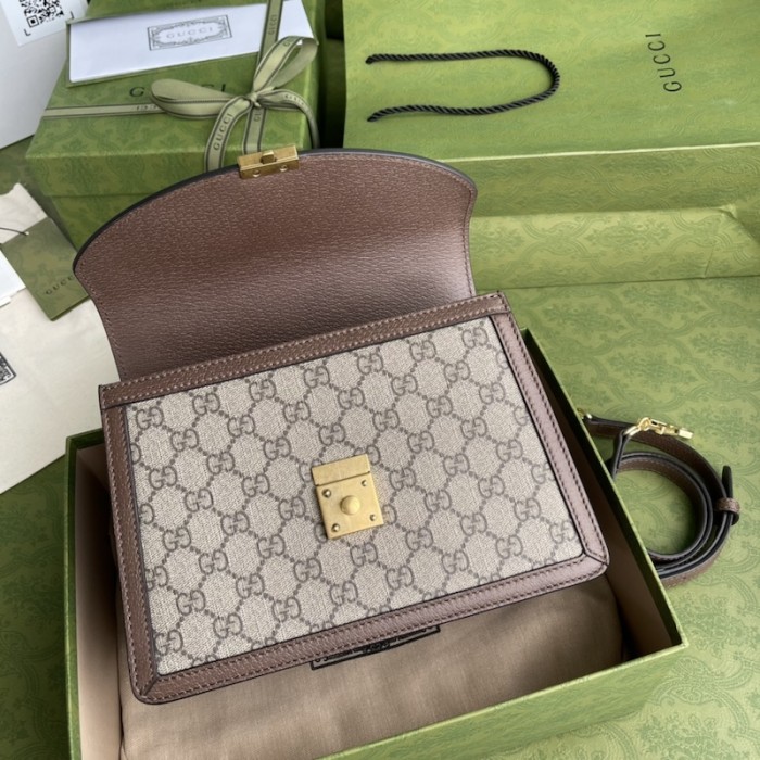 G*u*i ophidia small top handle bag with web 651055