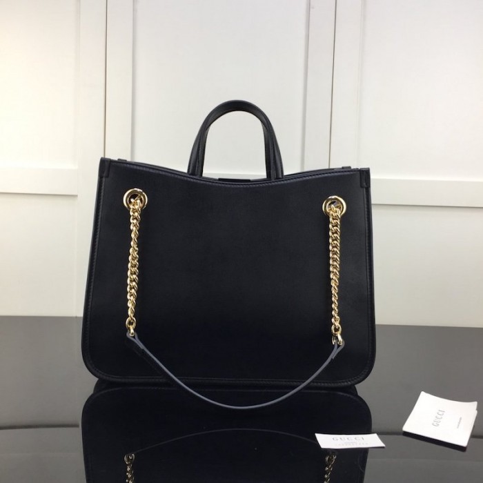 G*u*i 1955 horsebit large tote bag black
