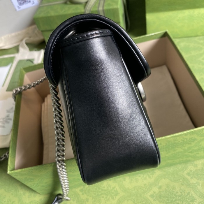 G*u*i 2017 re-edition gg marmont bag black 443497