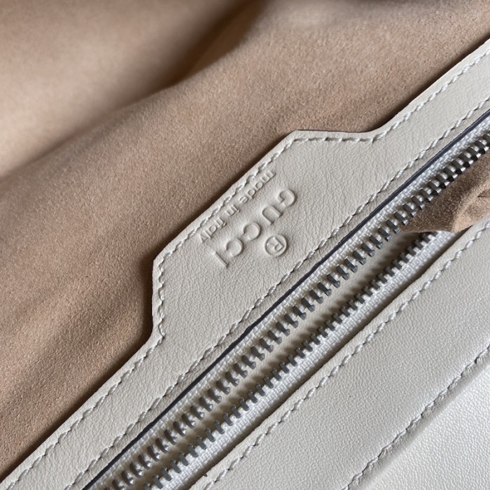 G*u*i 2017 re-edition gg marmont bag white 443497