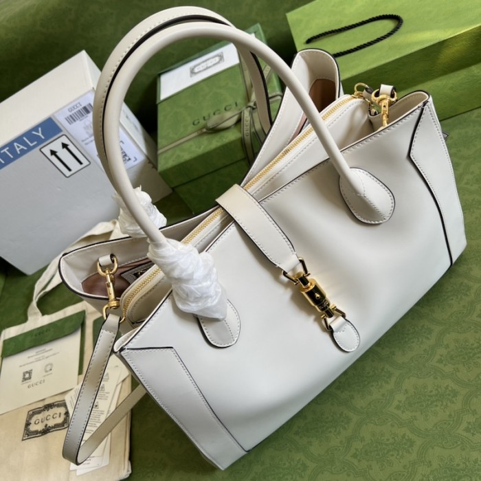 G*u*i jackie 1961 large tote bag 649015 white