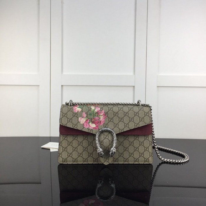 G*u*i dionysus small gg blooms shoulder bag 400249