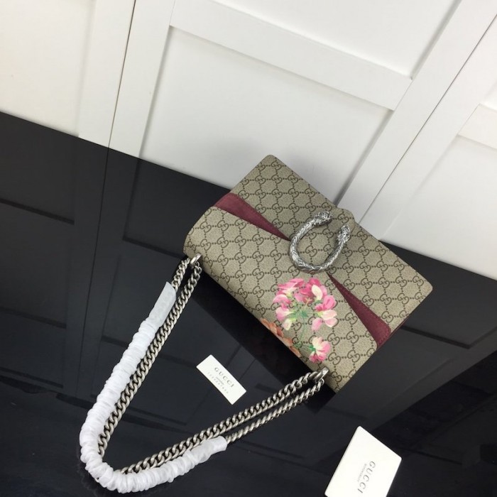 G*u*i dionysus small gg blooms shoulder bag 400249