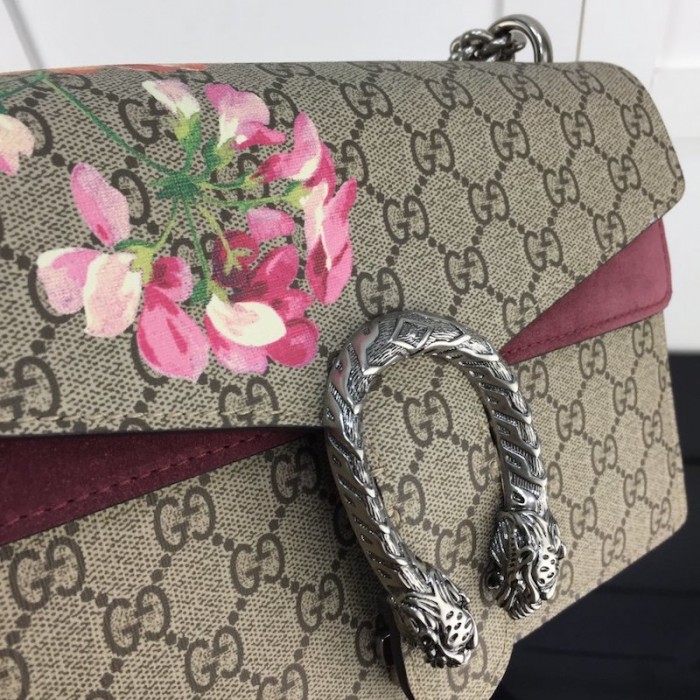 G*u*i dionysus small gg blooms shoulder bag 400249