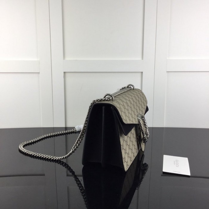 G*u*i dionysus small gg shoulder bag canvas black 400249